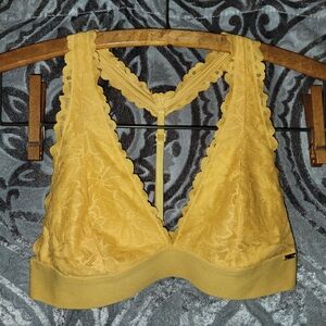 PINK Victoria's Secret Yellow Lace Bra Intimates